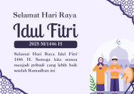 Ucapan Selamat Lebaran Idul Fitri 2025 Cocok Dibagikan via WhatsApp